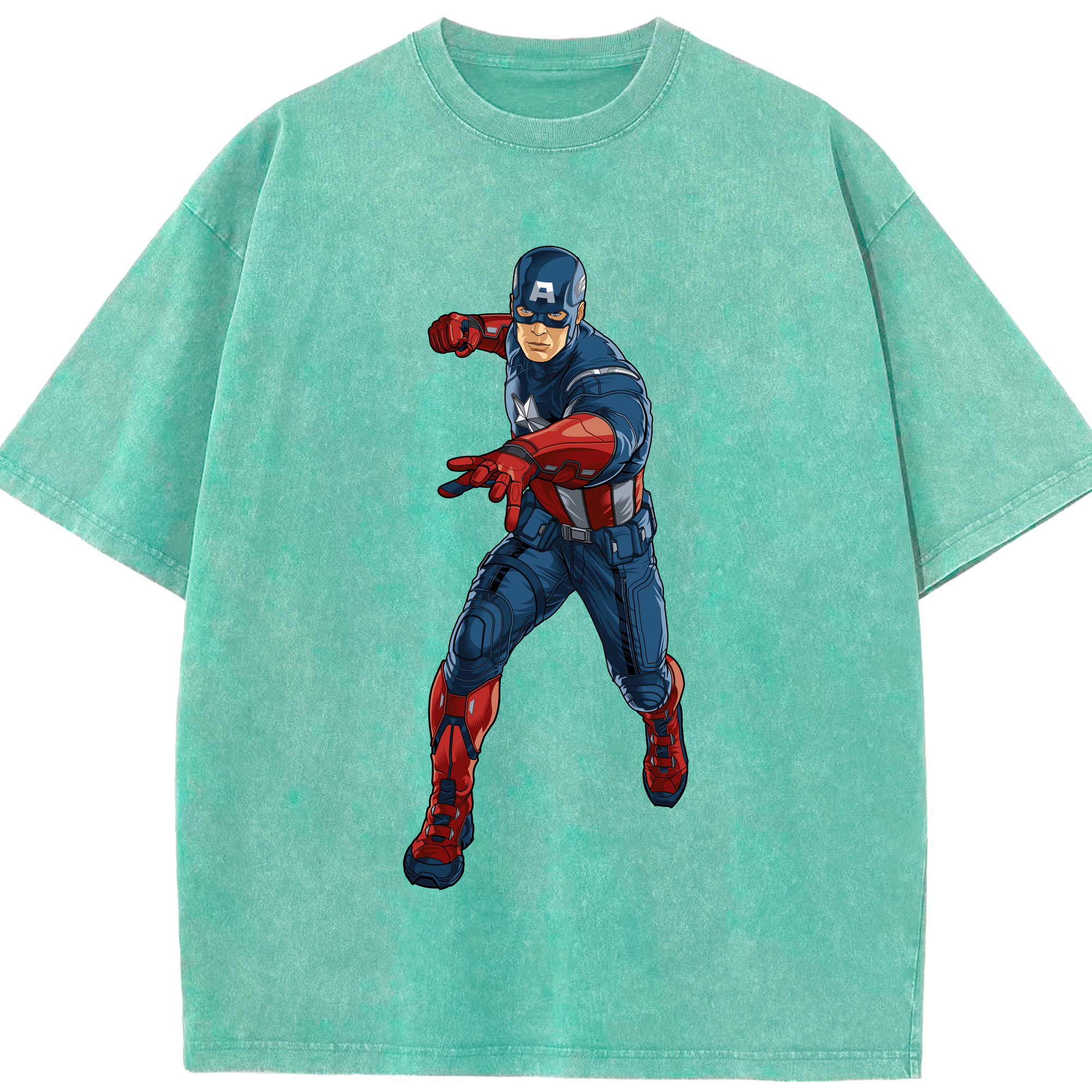 （画像用） アベンジャーズ The Avengers 綿100% ヴィンテージ風 半袖Tシャツ（フロントプリント）